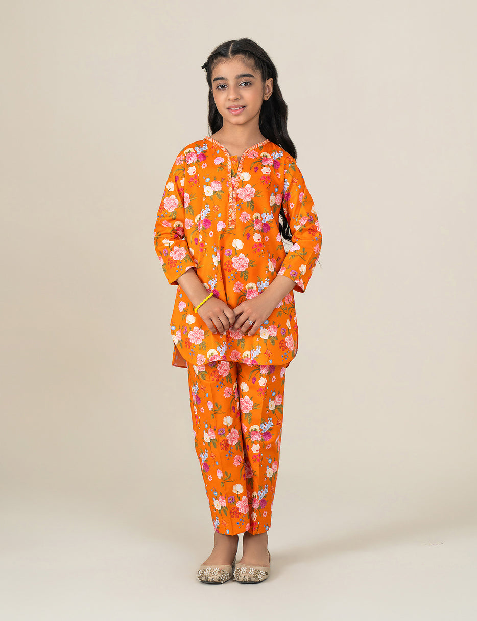 2 PIECE FLORAL PRINTED SUIT