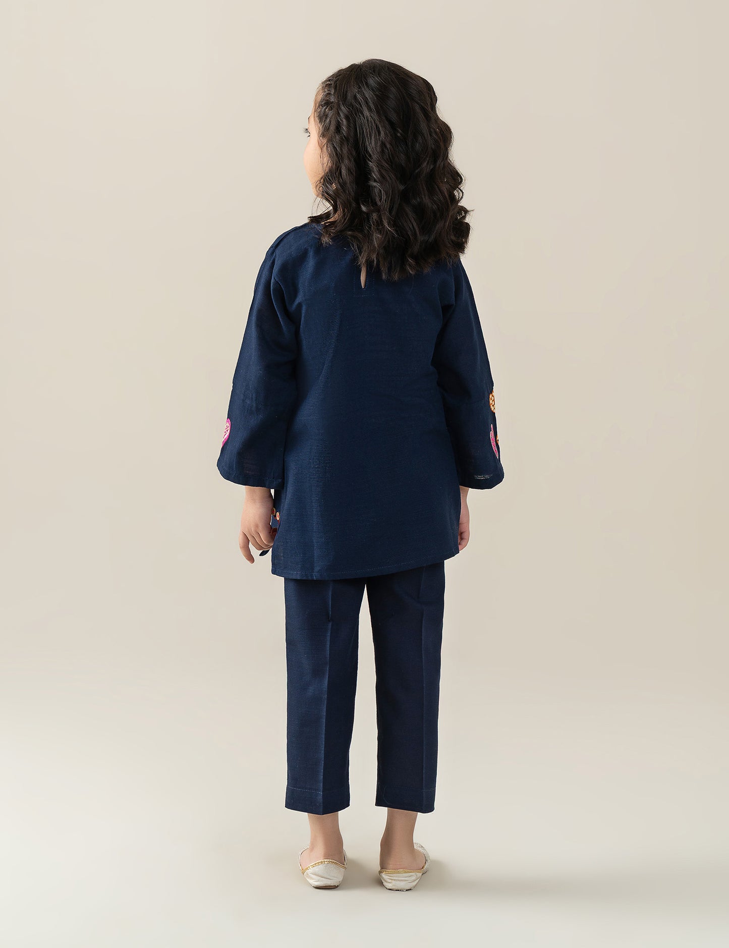 2 PIECE HEART EMBROIDERED SUIT