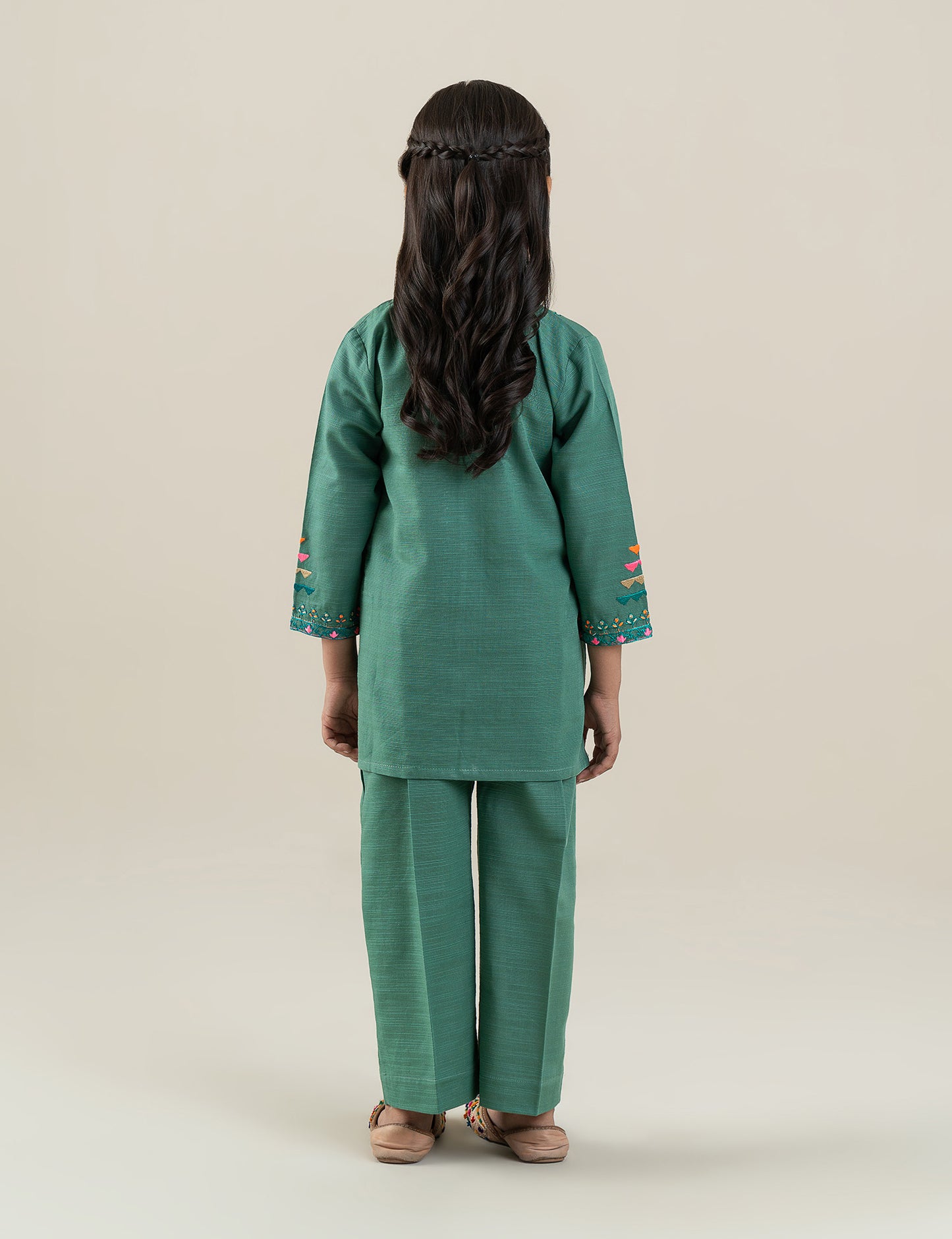 2 PIECE NEON EMBROIDERED SUIT