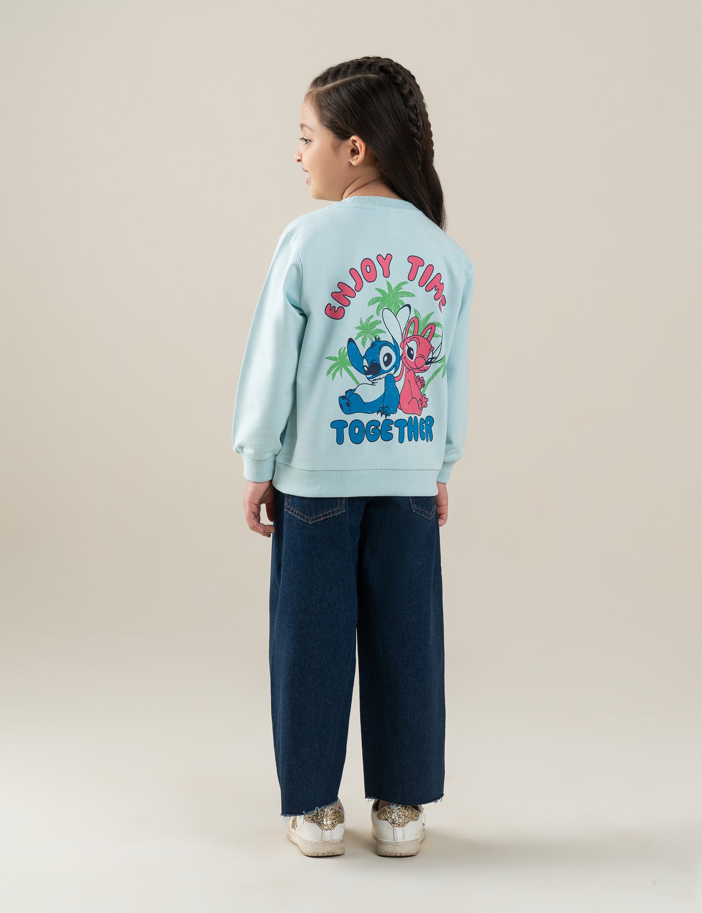 STITCH & ANGEL GRAPHIC SWEATSHIRT