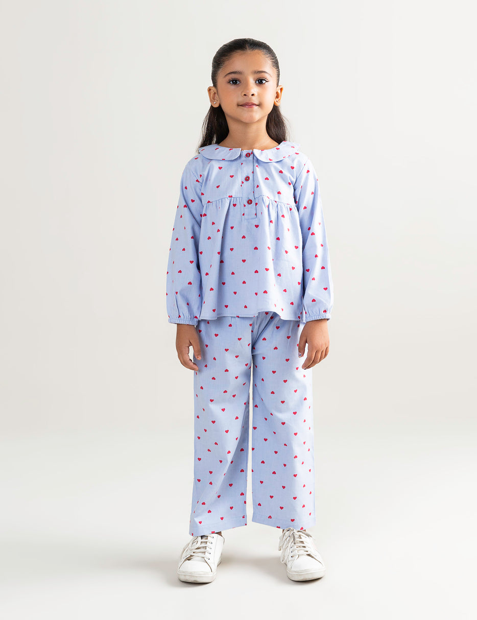 HEART PRINTED CO-ORD SET