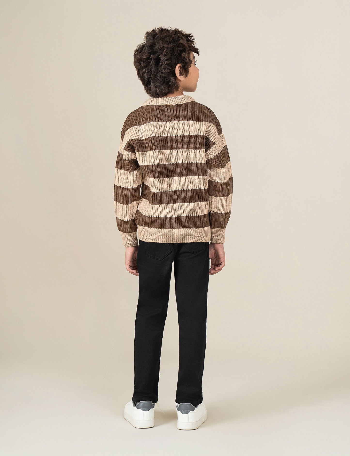 STRIPED KNITTED SWEATER