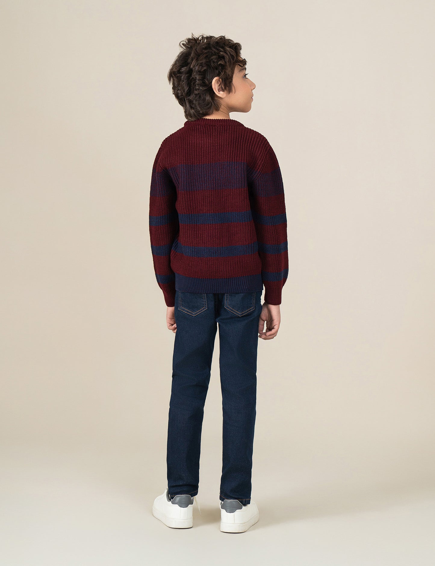 STRIPED KNIT SWEATER