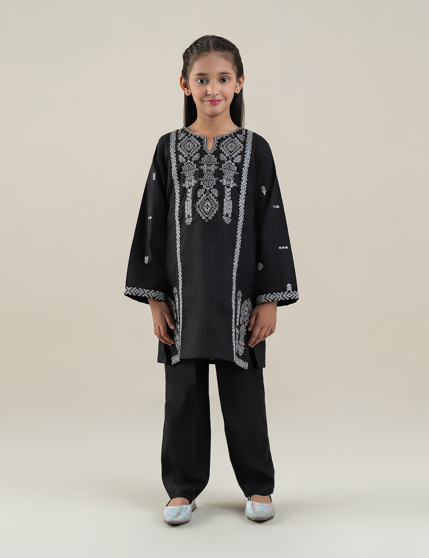 2 PIECE ETHNIC EMBROIDERED SUIT