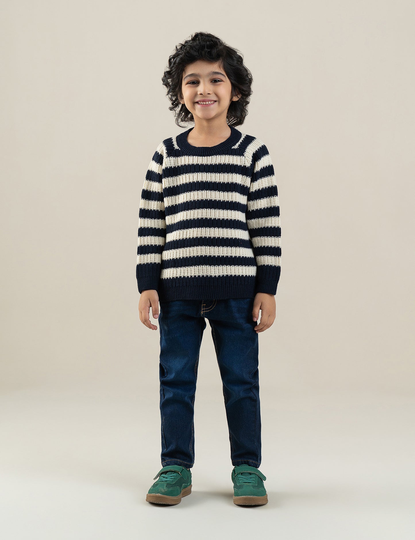 STRIPED KNIT SWEATER