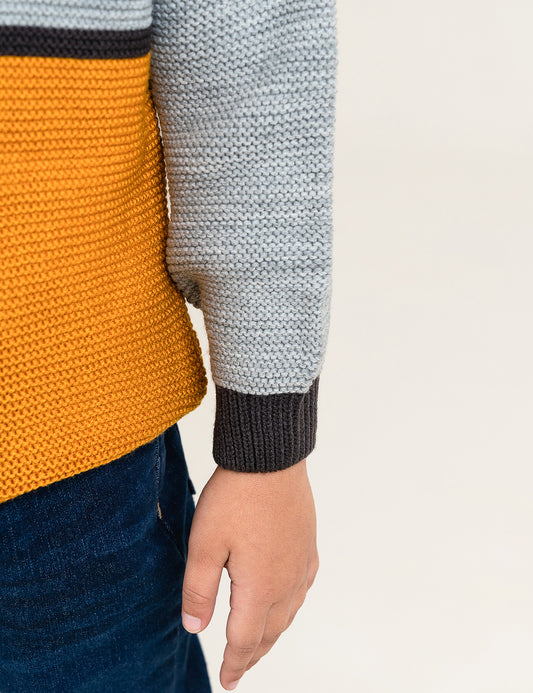 COLOR BLOCK SWEATER