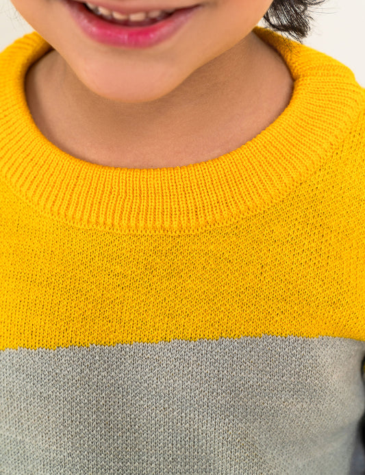COLOR BLOCK SWEATER