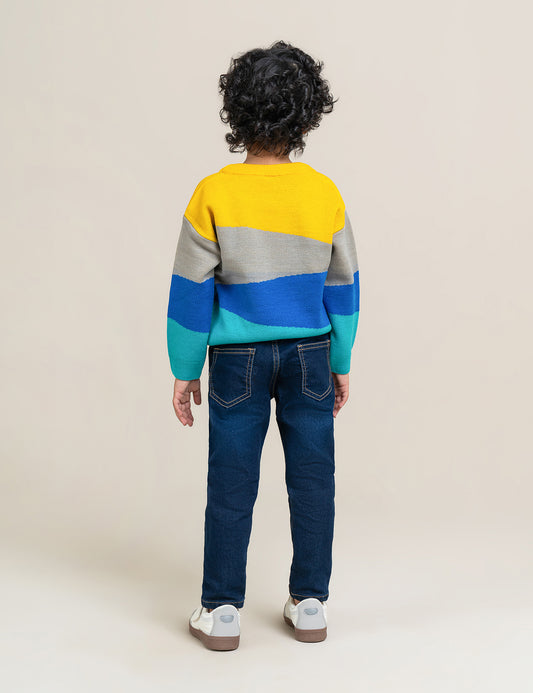 COLOR BLOCK SWEATER