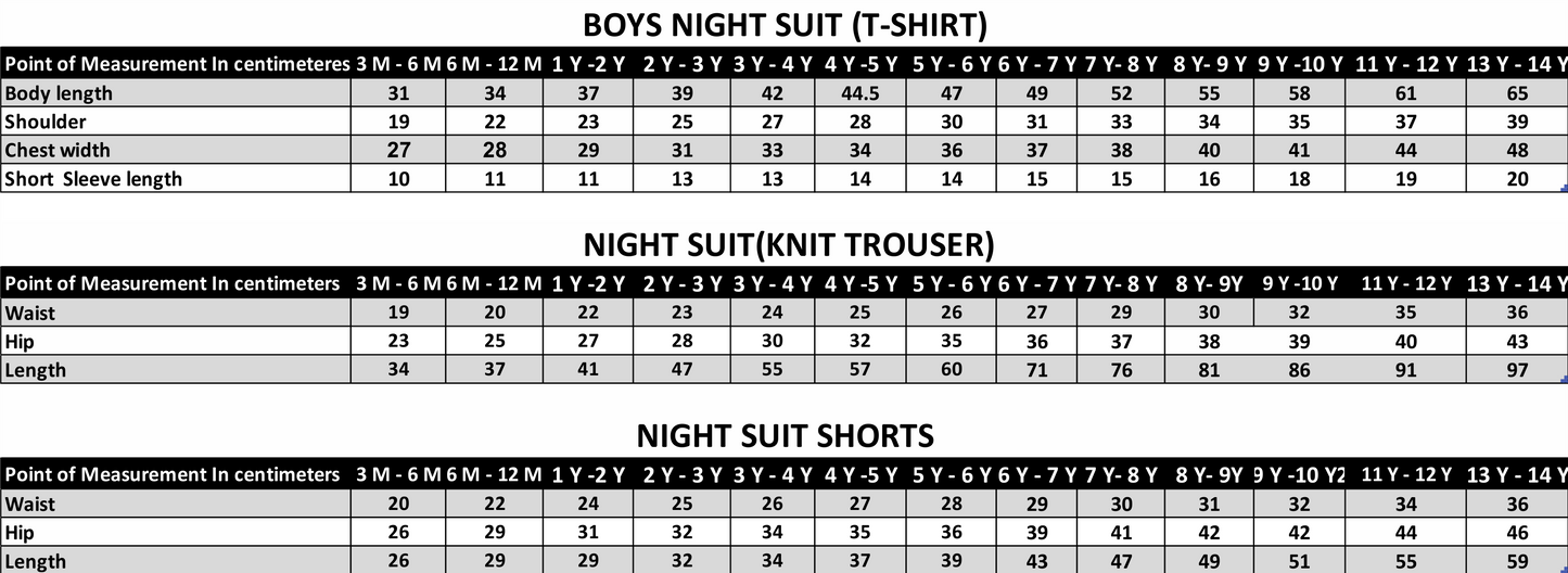 sizechart