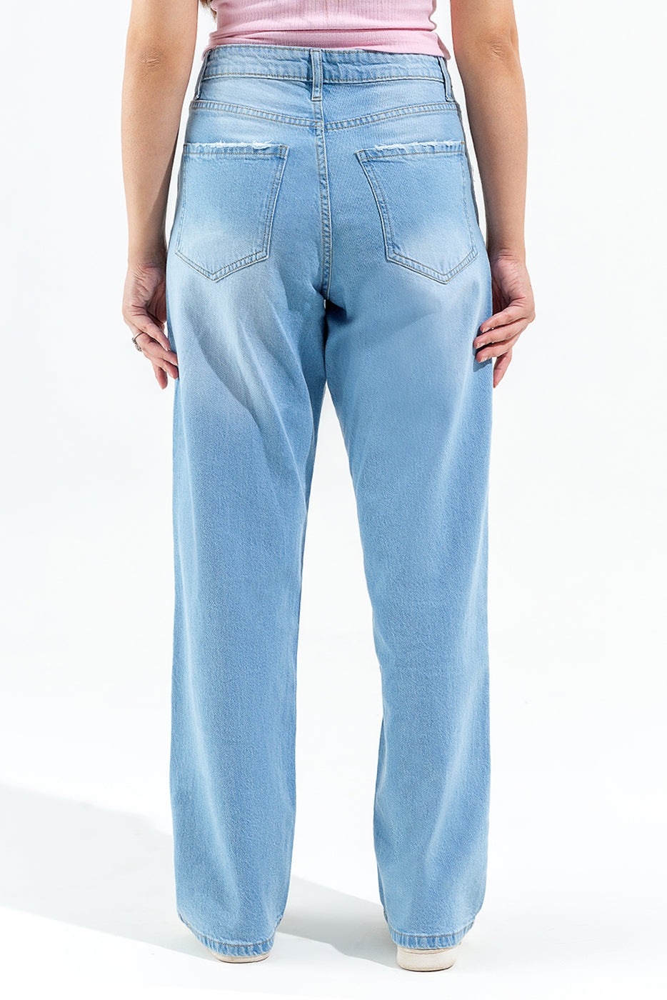 HIGH-RISE WIDE LEG JEANS