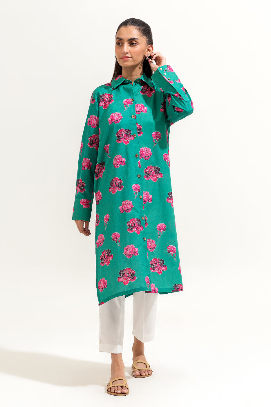 PRINTED LAWN SHIRT (PRET)