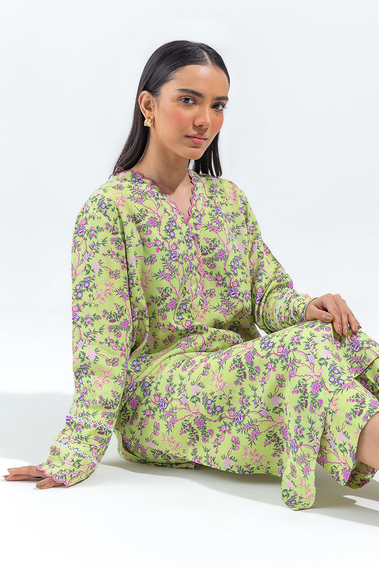 2 PIECE PRINTED VISCOSE SUIT (PRET)