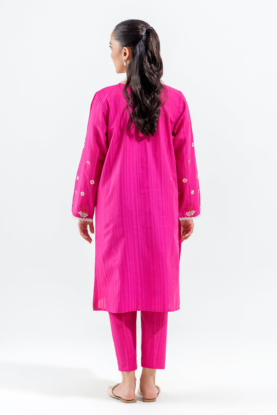 2 PIECE EMBROIDERED BROCIA JACQUARD SUIT (PRET)