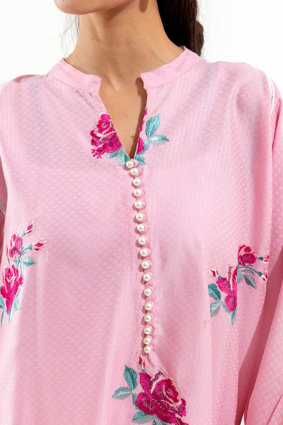 2 PIECE EMBROIDERED JACQUARD SUIT (PRET)