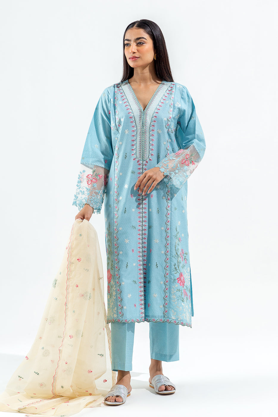 3 PIECE SELF JACQUARD SUIT (LUXURY PRET)