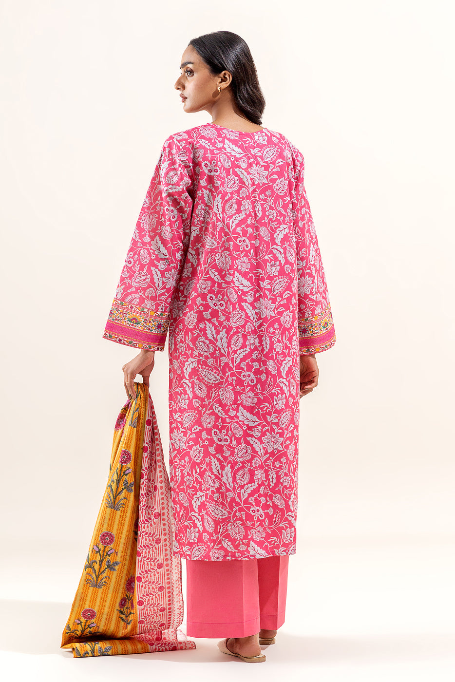 3 PIECE PRINTED LAWN SUIT-FLORENCE FLORA (UNSTITCHED)