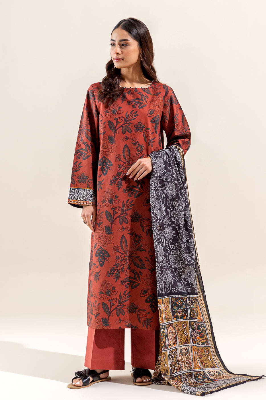 3 PIECE PRINTED LAWN SUIT (UNSTITCHED)
