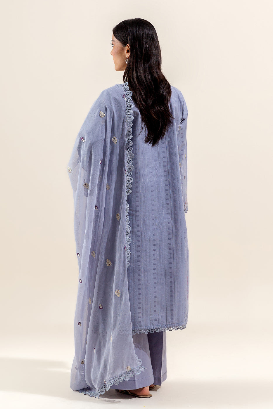 3 PIECE EMBROIDERED LAWN SUIT-STERLING PEARL (UNSTITCHED)