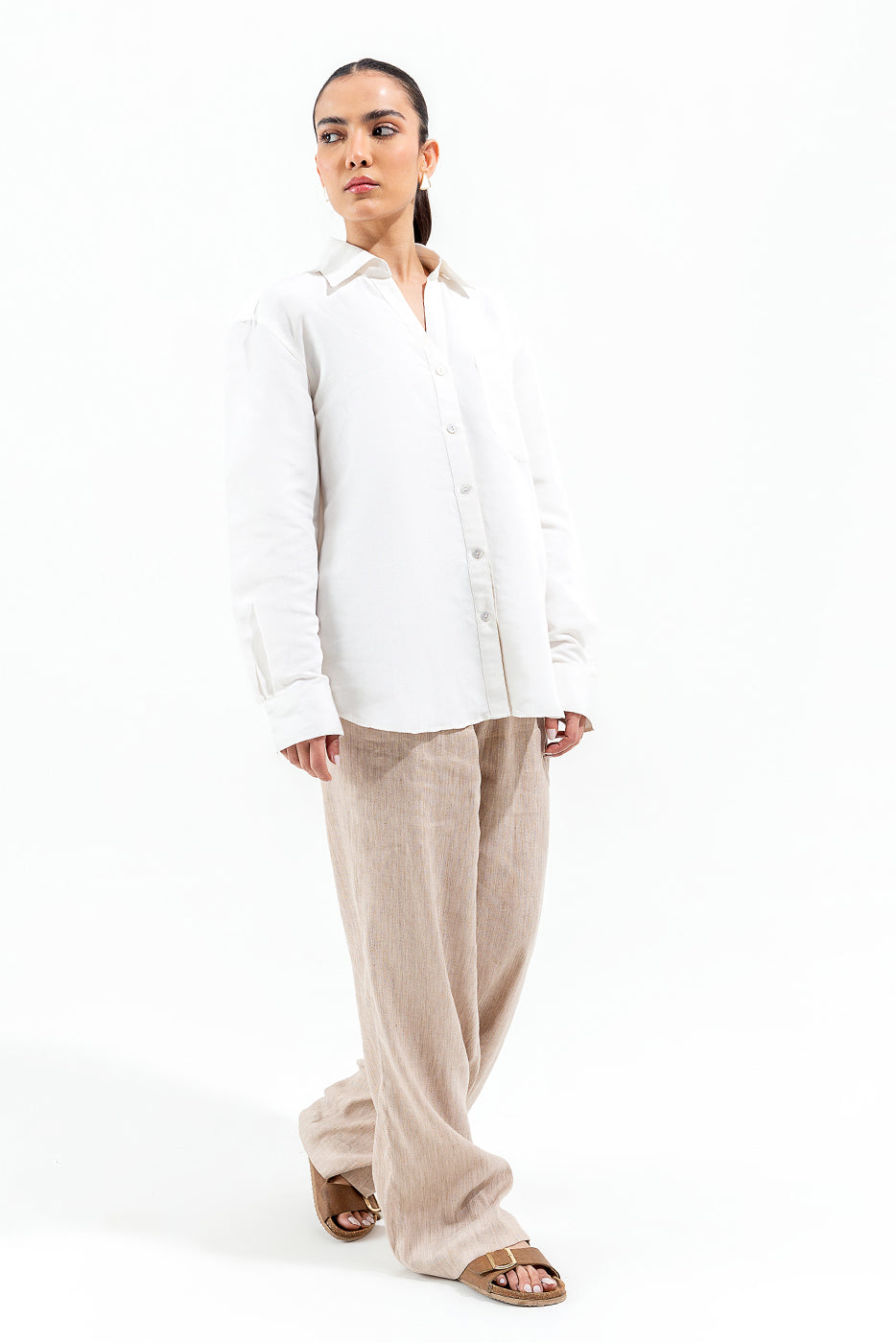 BASIC BUTTON-THROUGH SHIRT