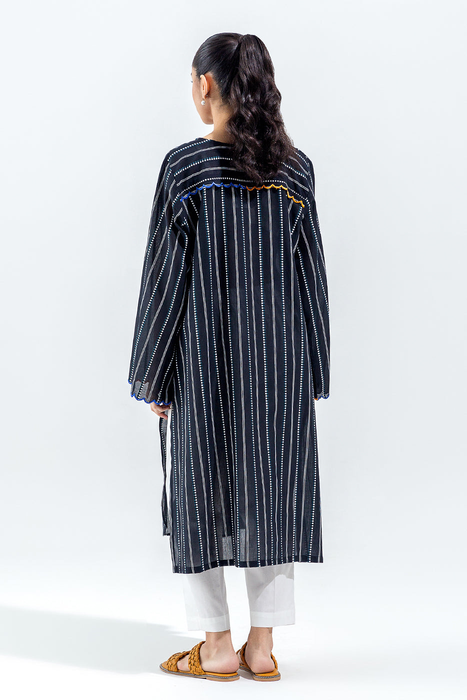 EMBROIDERED YARN DYED SHIRT (PRET)