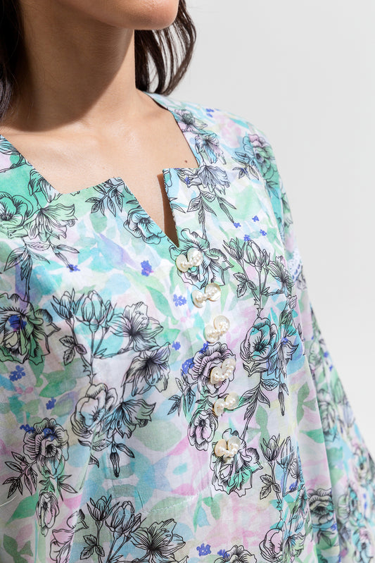 PRINTED LAWN SHIRT (PRET)