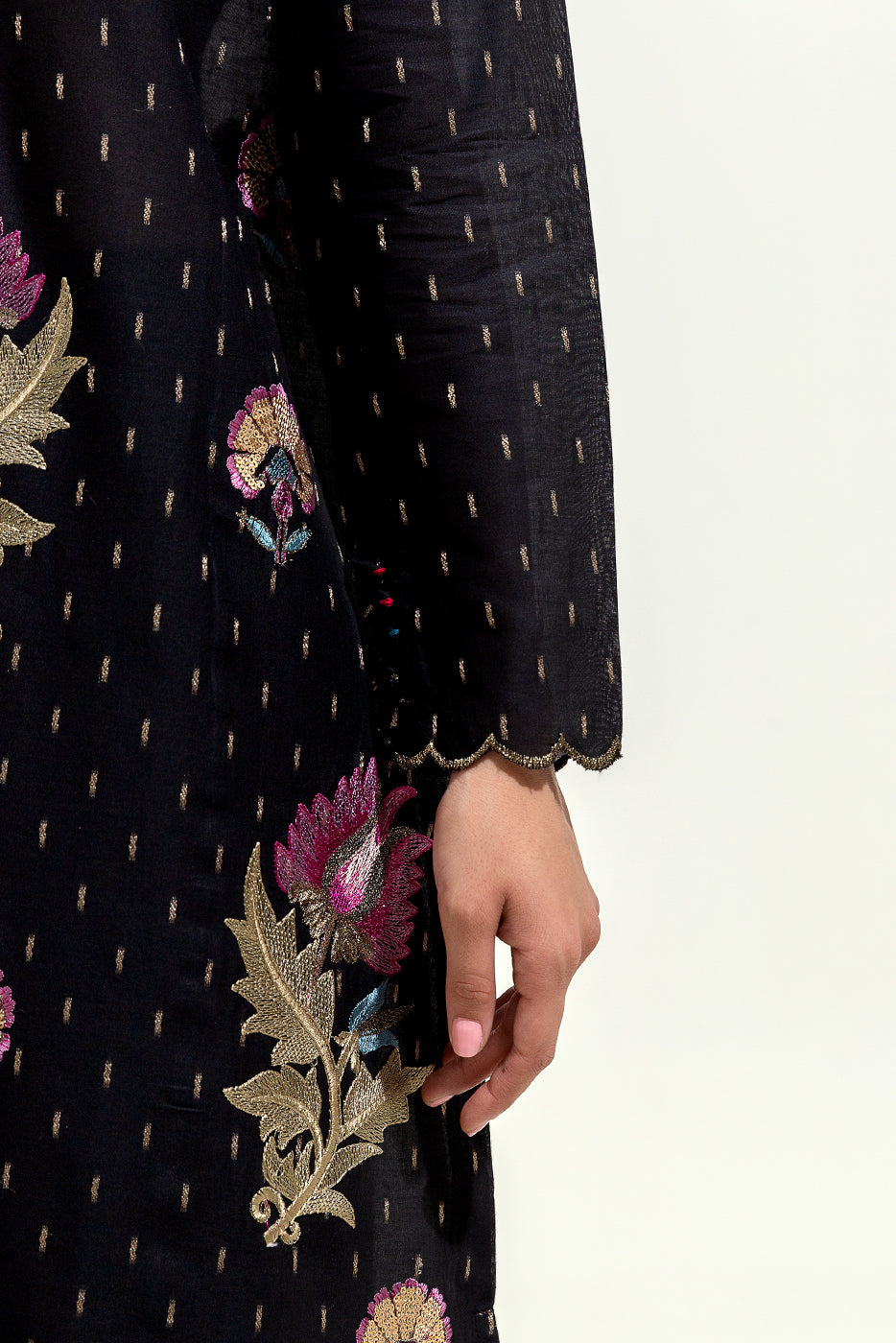 EMBROIDERED JACQUARD SHIRT (LUXURY-PRET)