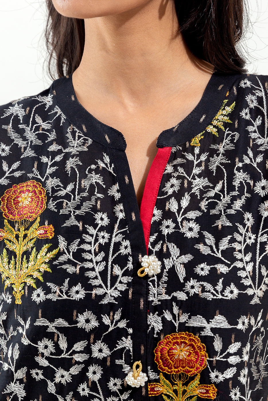 EMBROIDERED JACQUARD SHIRT (LUXURY-PRET)