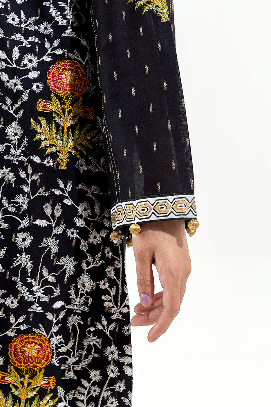 EMBROIDERED JACQUARD SHIRT (LUXURY-PRET)