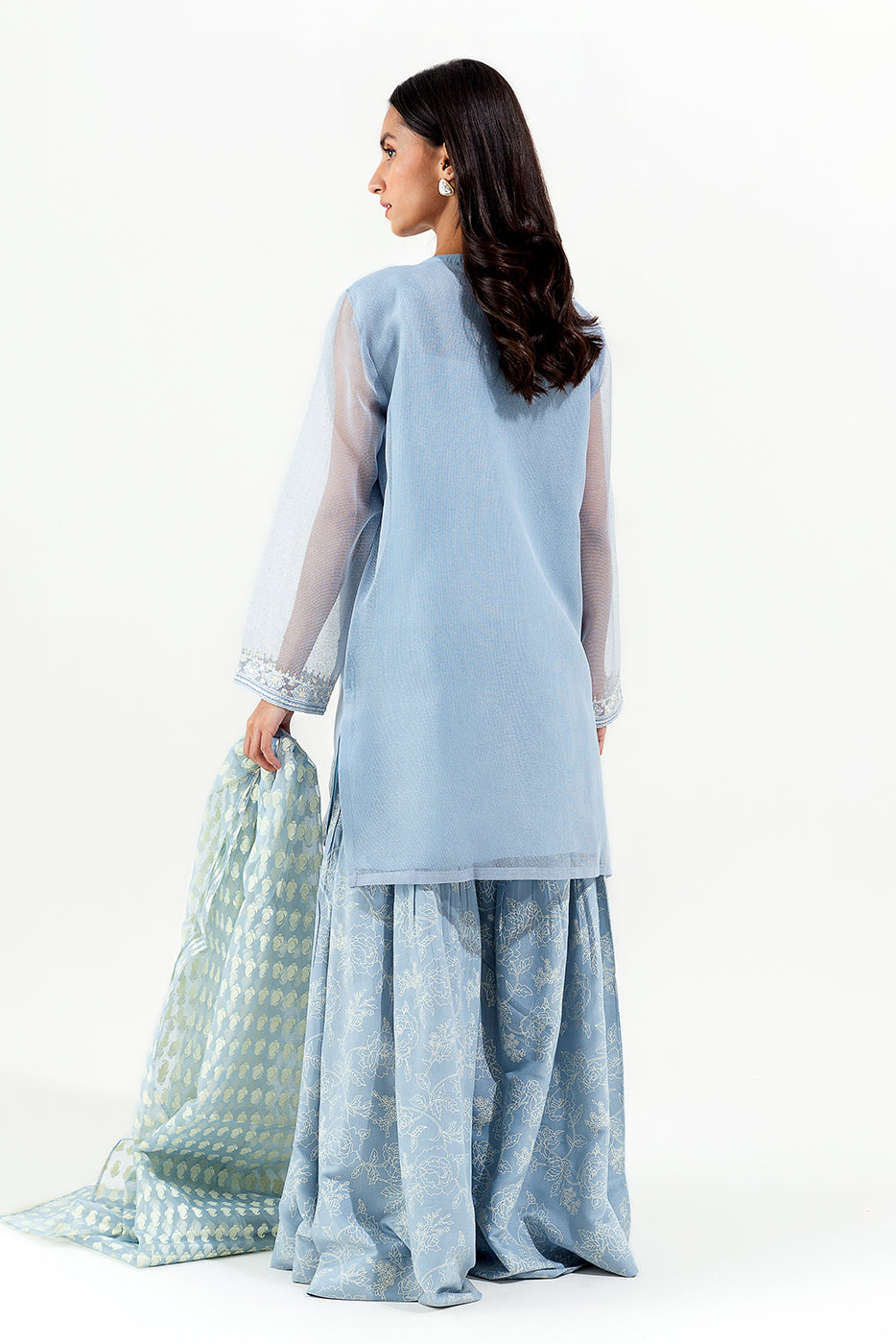 3 PIECE EMBROIDERED KARANDI SUIT (LUXURY PRET)