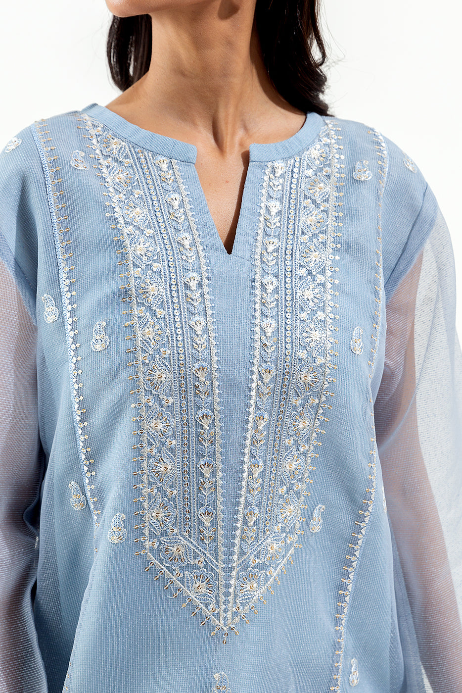 3 PIECE EMBROIDERED KARANDI SUIT (LUXURY PRET)