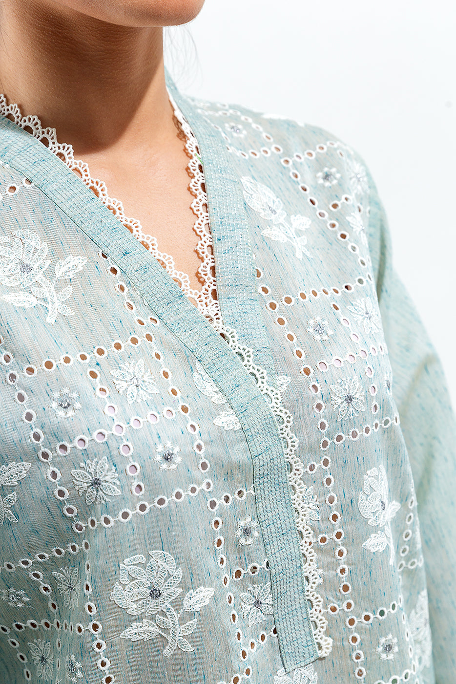 2 PIECE EMBROIDERED FANCY NEPS SUIT (LUXURY PRET)