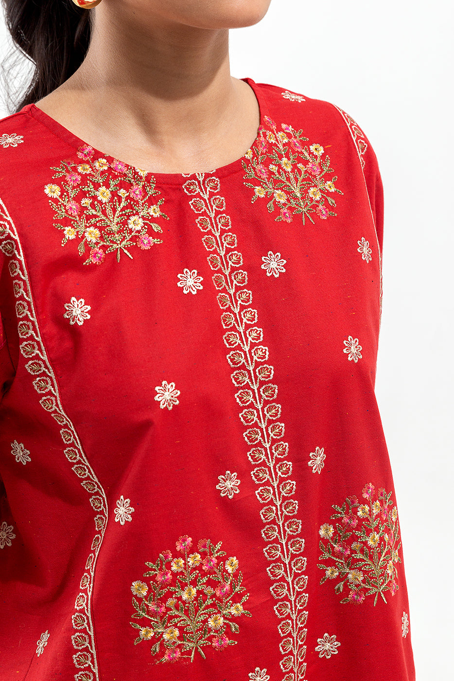 2 PIECE EMBROIDERED MULTI NAPS SUIT (PRET)