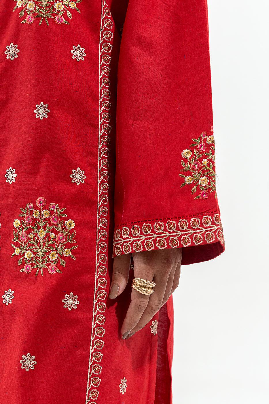 2 PIECE EMBROIDERED MULTI NAPS SUIT (PRET)