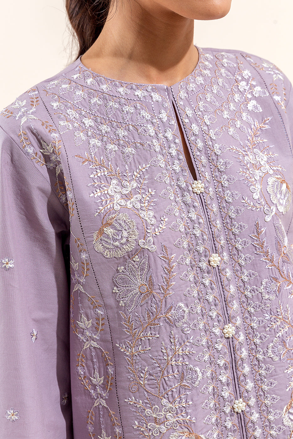 3 PIECE EMBROIDERED LAWN SUIT (UNSTITCHED)