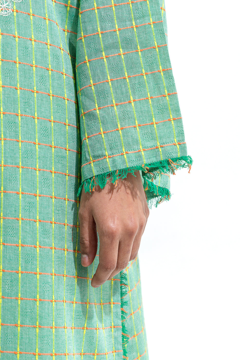 EMBROIDERED YARN DYED SHIRT (PRET)