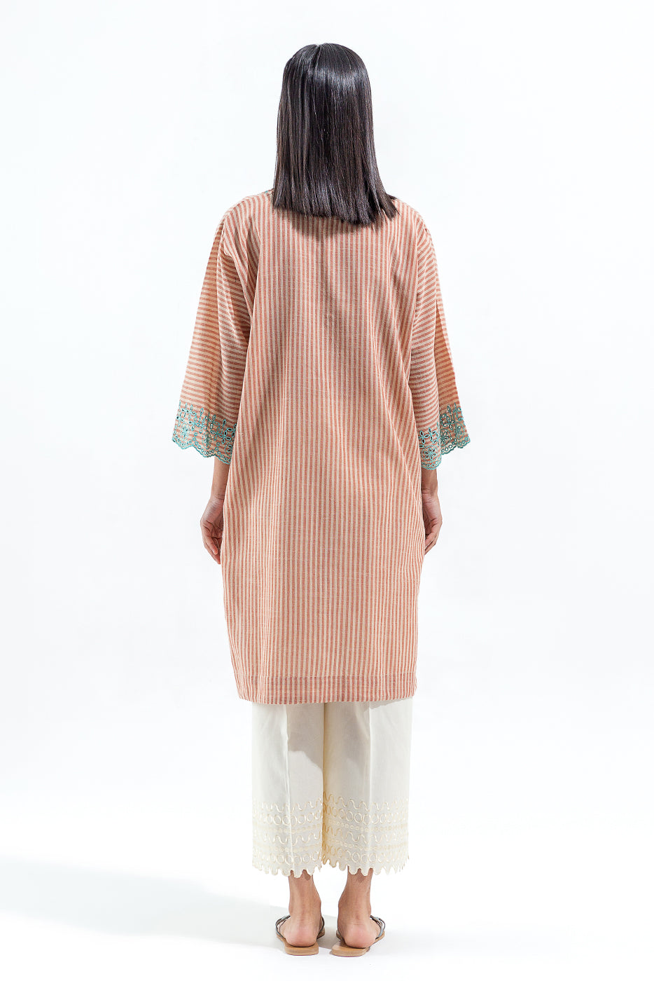 EMBROIDERED YARN DYED SHIRT (PRET)