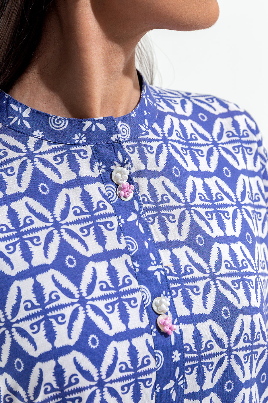 2 PIECE PRINTED VISCOSE SUIT (PRET)