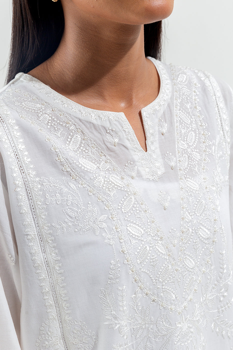 EMBROIDERED LAWN SHIRT (PRET)