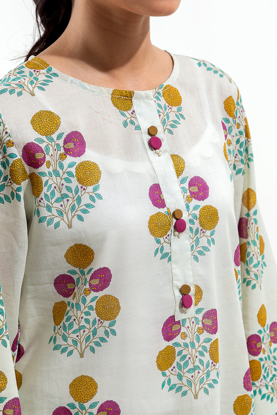 2 PIECE PRINTED LAWN SUIT (PRET)
