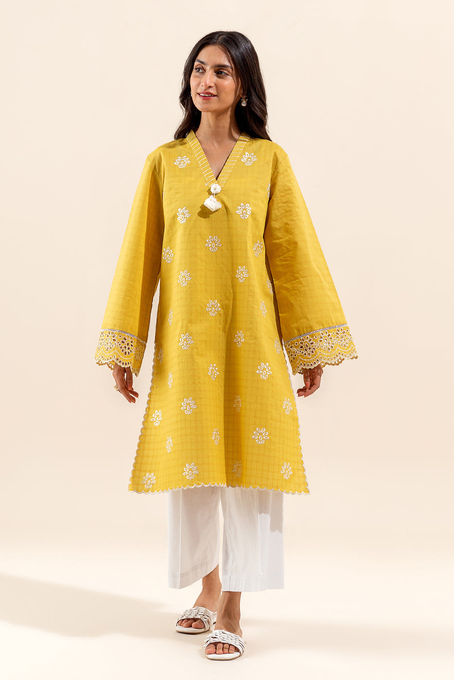 1 PIECE EMBROIDERED MISSURI SHIRT-AMBER RADIANCE (UNSTITCHED)