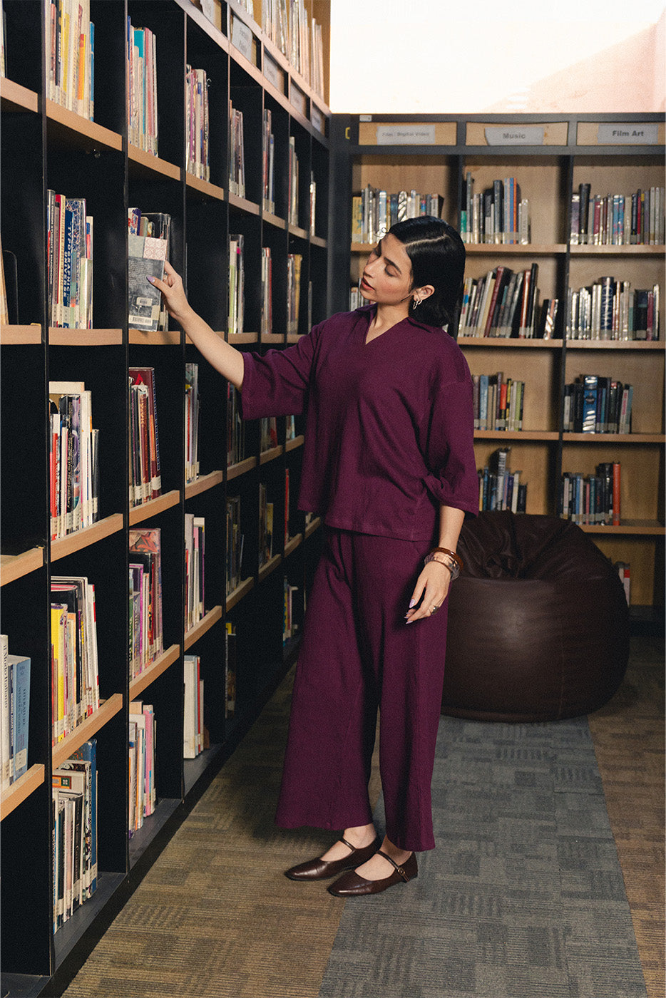 SEAR SUCKER COLLAR SHIRT