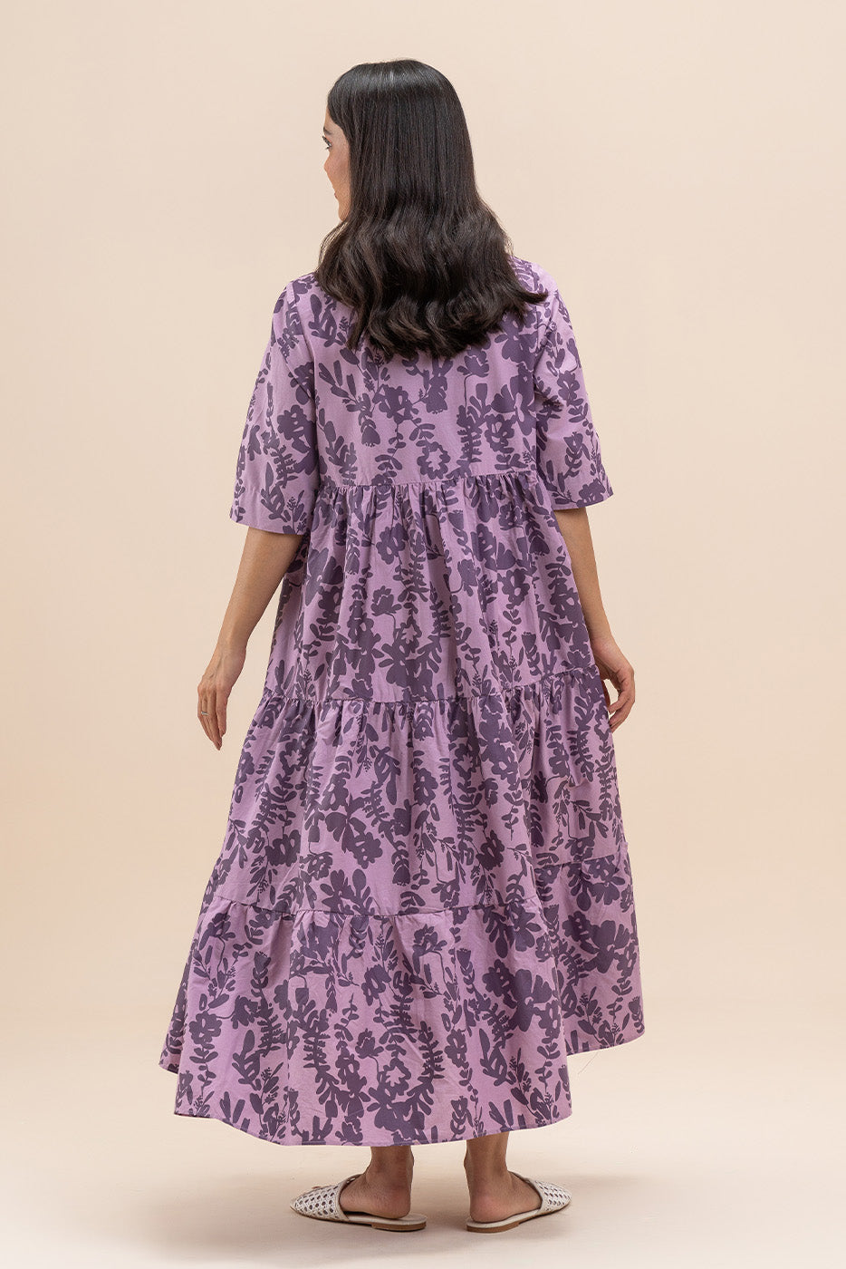 FLORAL PRINT TIER DRESS