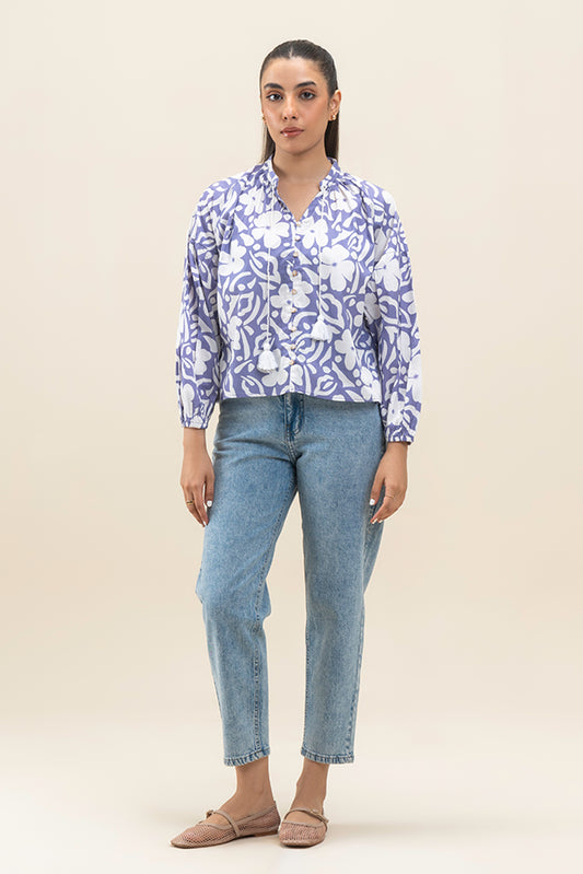 RAGLAN PRINTED BLOUSE