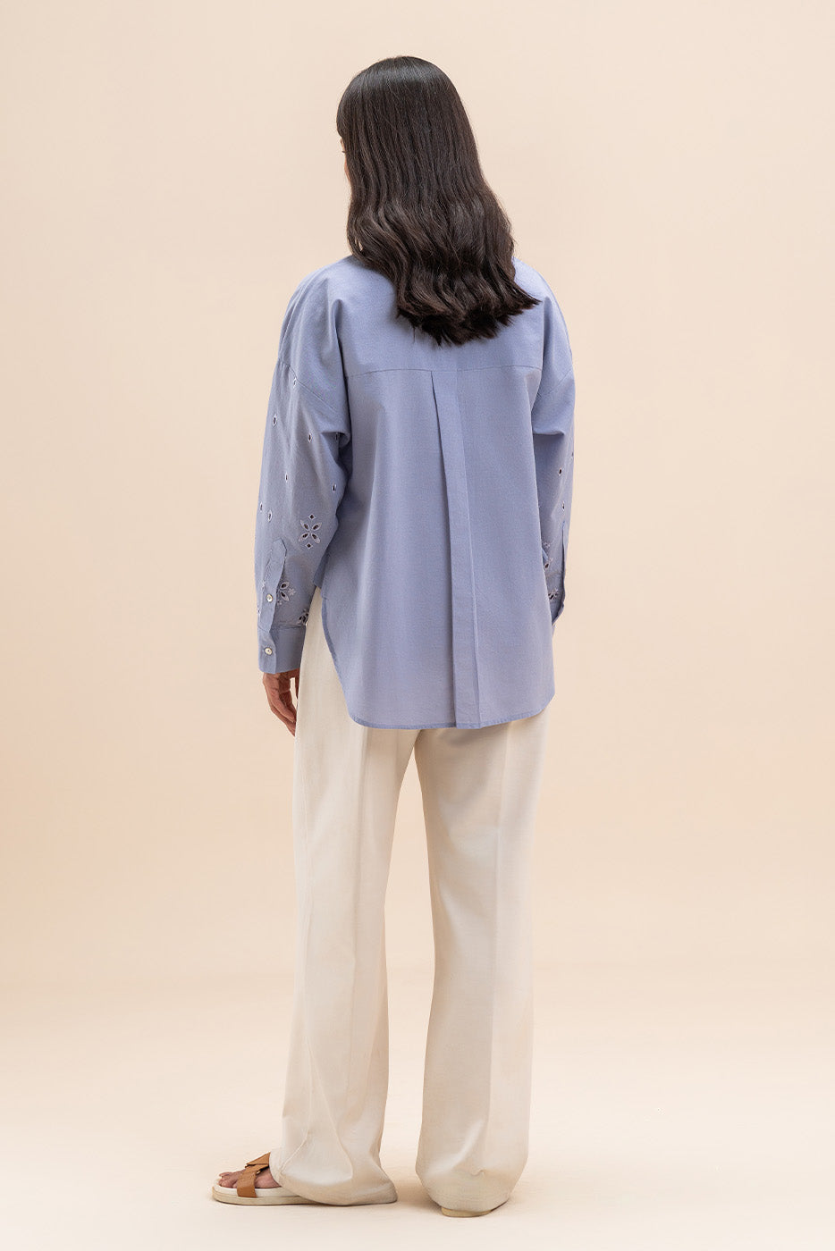 EMBROIDERED BUTTON-THROGH SHIRT