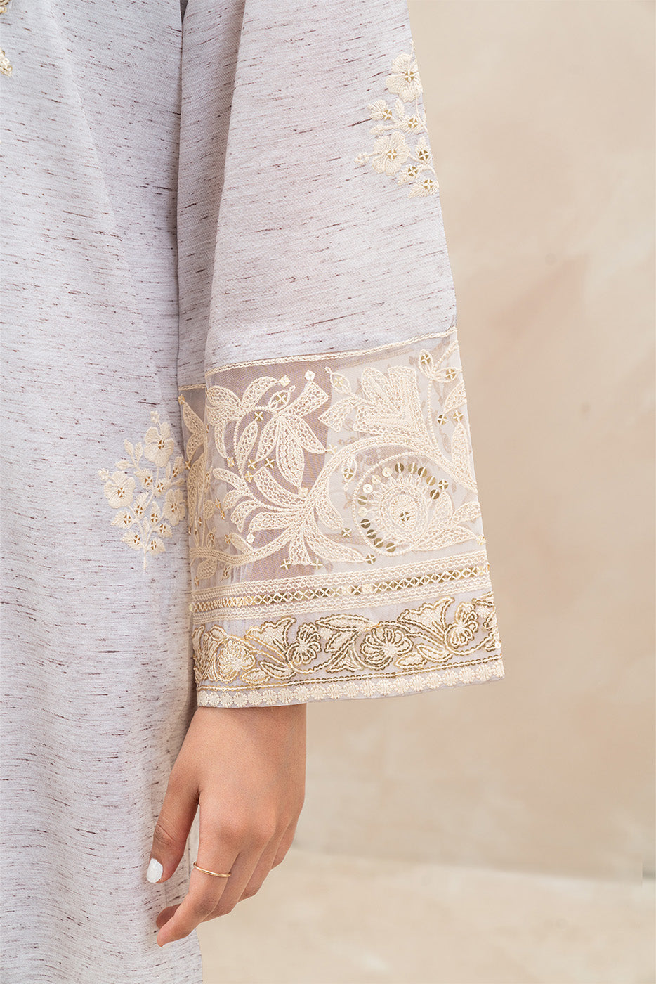 2 PIECE EMBROIDERED MULTI NEPS SUIT (LUXURY-PRET)