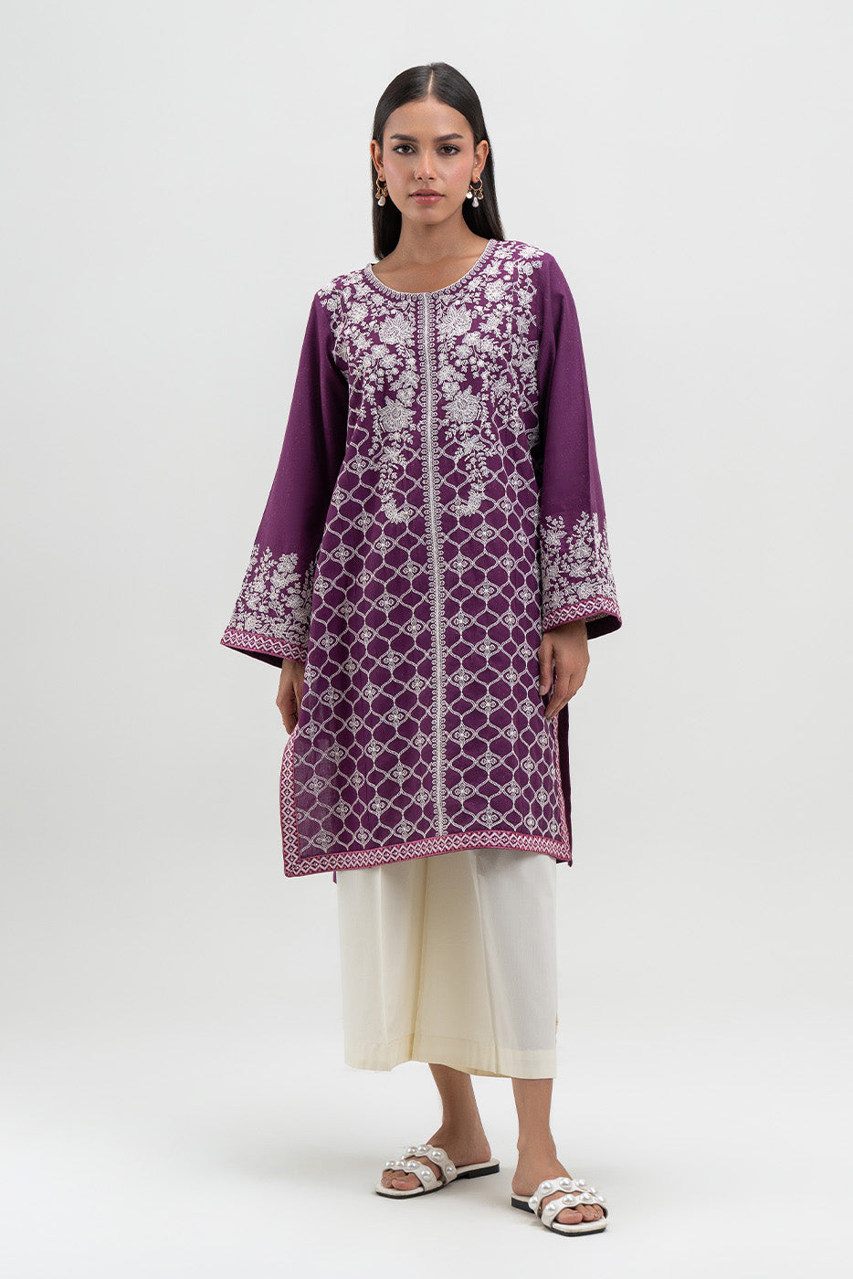 EMBROIDERED MULTI NEPS SHIRT (PRET)