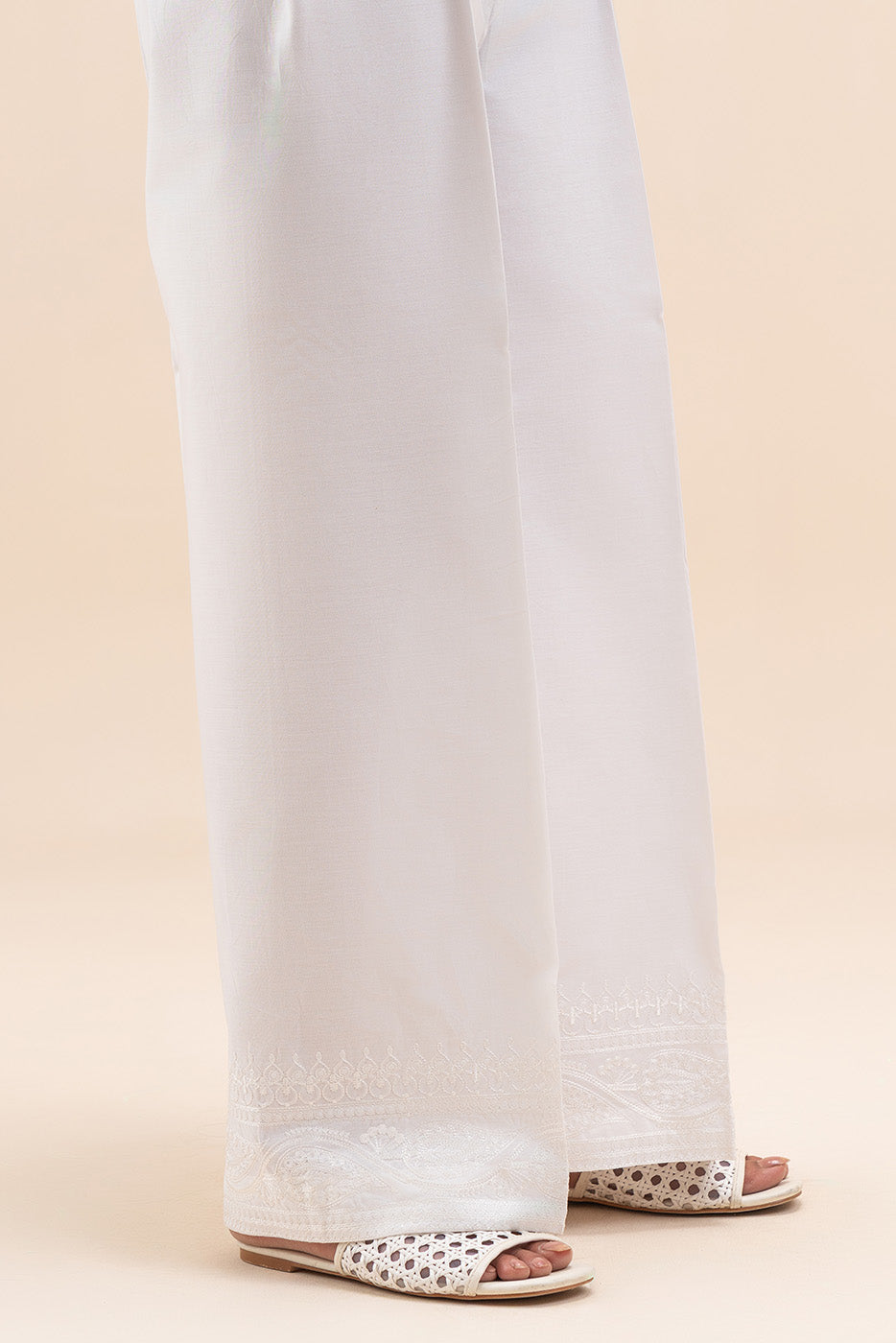 EMBROIDERED SLACK PANTS