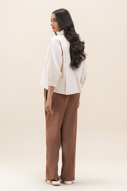 BUTTON-DOWN DROP SHOULDER SHIRT