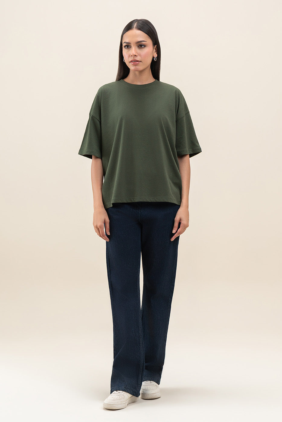 LOOSE SIDE SLIT T-SHIRT