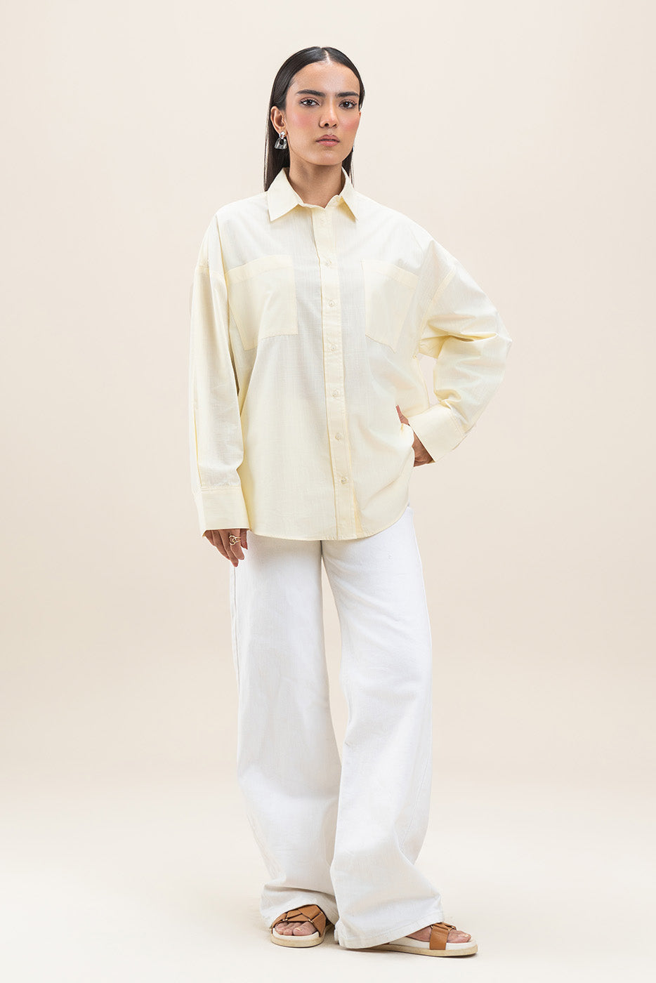 OVERSIZED BUTTON-THROUGH SHIRT